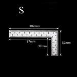 cute school supplies metal ruler Small frame ruler Measuring layout tool Stainless steel square square square square