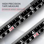 3/5/7.5/ High Precision Measuring Tools Household Woodworking Ruler Thickening Waterproof and Anti-corrosion Tape Measure