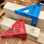 High Precision Square & Multi-Angle Plastic Measuring Ruler with Durable Angle Pin, for Woodworking Measurement & Marking Tool