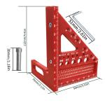 High Precision Square & Multi-Angle Plastic Measuring Ruler with Durable Angle Pin, for Woodworking Measurement & Marking Tool