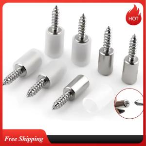 1/16Set with Rubber Sleeve Laminate Cross Self-tapping Screw Support  Wardrobe Cabinet Glass Hard Nonslip Partition Nail