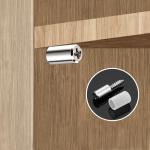 1/16Set with Rubber Sleeve Laminate Cross Self-tapping Screw Support  Wardrobe Cabinet Glass Hard Nonslip Partition Nail