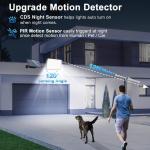 LED Solar Security Lights Motion Sensor Outdoor 234/280/226LED Flood Light IP65 Waterproof Split Wall Lamp Solar Powered 3 Mode