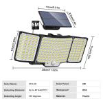 LED Solar Security Lights Motion Sensor Outdoor 234/280/226LED Flood Light IP65 Waterproof Split Wall Lamp Solar Powered 3 Mode