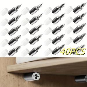 10/20Set Self-tapping Screws Cabinet Laminate Support Laminate Holder Screw Self Tapping Integrated Screw Cabinet Shelf Holder