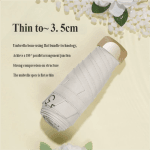 Low Price Promotion Mini Sun Umbrella Pocket Rain Umbrella Vinyl Folding UV Ultraviolet Protection Sun Shade Pocket Parasol