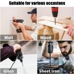 10 Pieces of Concrete Drill Bit Kit, suitable for Glass Plastic Wood Brick Tungsten Carbide Drill Hard Alloy Cross Drill Bits