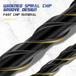 10 Pieces of Concrete Drill Bit Kit, suitable for Glass Plastic Wood Brick Tungsten Carbide Drill Hard Alloy Cross Drill Bits