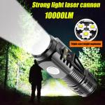 Rechargeable LED Strong Light Flashlight, Multi Functional for Long Range, Portable Outdoor Home Mini Flashlight, Cap Clip Light