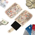 Laminated Concealed Mini Card Wallet Pull-out Type Credit Card Case Business Card Case RFID Blocking PVC ID Card Holder