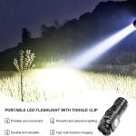 Rechargeable LED Strong Light Flashlight, Multi Functional for Long Range, Portable Outdoor Home Mini Flashlight, Cap Clip Light