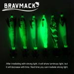 2Pcs Squid Jig Hook Fishing Lure Luminous 10cm 9g Artificial Fake Octopus Lures Wood Shrimp Cuttlefish Hard Bait