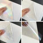50 Sheets Waterproof Cold Laminating Film 4.1x2.9inch Self-adhesive paper film DIY Package Card Photo Laminating Film