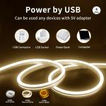 LED Strip Neon Light USB DC 5V Dimmable Touch Sensor Switch Flexible Silicone Neon Sign Tape Waterproof For Outdoor Room Decor