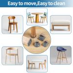 16PCS Silicone Chair Leg Caps Non-Slip Prevent Scratches Silent  Hardwood Floor Protector Waterproof Felt Furniture Feet Pad