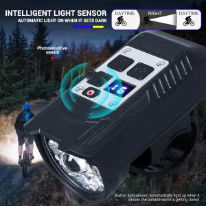 9 LED Bicycle Headlight USB Rechargeable Bike Lamp Super Bright Handlebar Lights Outdoor Waterproof Cycling  Front Light