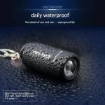 Pocket Keychain Flashlight Waterproof Outdoor Hiking Camping Mini FlashlightUSB Rechargeable LED Multifunctional Strong Light