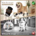 4-Pack Anti-Slip Dog Socks, Prevent Licking and Biting of Hard Wooden Floors, Strong Grip, Paw Protection, Anti-Scratch, Double-Sided Anti-Slip Dog Socks