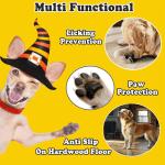 4-Pack Anti-Slip Dog Socks, Prevent Licking and Biting of Hard Wooden Floors, Strong Grip, Paw Protection, Anti-Scratch, Double-Sided Anti-Slip Dog Socks