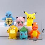 13Pcs/set Pokemon Cake Topper Pikachu Anime Figure Party Happy Birthday Pokemon Cake Decoration Supplies Boy Ornaments Kids Gift