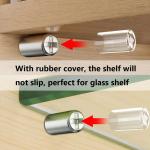 Self-Tapping Screws Cabinet Laminate Shelf Support Pegs with Non-Slip Sleeve Shelves Kitchen Glass Furniture Closet Shelf Pins