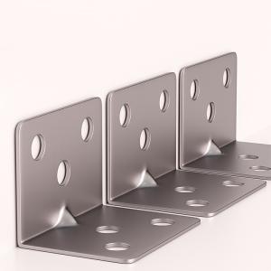 20pcs Stainless Steel L-Shaped Corner Code 90 Degree Laminated Furniture Plate Hardware Right Angle Bracket Cabinets Small