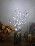 1 PC White Birch Branch Lights Battery Operated 20 LED Fairy Lights Willow Branches for Home Bedroom Inside Outdoor Decoration