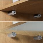 1/16Set with Rubber Sleeve Laminate Cross Self-tapping Screw Support Homemade Wardrobe Cabinet Glass Hard Nonslip Partition Nail