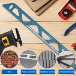 1PC Reciprocating Saw Blade - Hard Alloy Blade for Cutting Brick, Wood, Metal, PVC Tube, Porous Concrete Power Tool Accessories