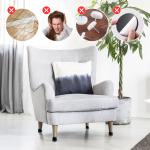 16PCS Chair Leg Protectors Anti- Slip Silicone 360°Felt Pad Bottom Wrapped Thickening Furniture Leg Cover for Hardwood Floors