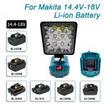 4 inch Cordless LED Work Light For Makita 14.4V-18V Li-ion Battery  Lantern Outdoor Flashlight Camping Lamp Emergency Lighting