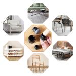16PCS Chair Leg Protectors Anti- Slip Silicone 360°Felt Pad Bottom Wrapped Thickening Furniture Leg Cover for Hardwood Floors