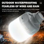 Outdoor USB Rechargeable LED Lamp Bulbs Super Bright Emergency Light with Hook Portable Camping Fishing Lantern Night Lights