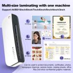 SL289 Desktop Laminator Machine A4 Size Hot and Cold Lamination 2 Roller System 9 inches Max Width for A4/A5/A6/4R/3R/2R