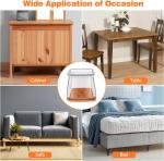 24pcs Square Chair Leg Floor Protectors, Furniture Pads for Hardwood Floors, Furniture Sliders for Chair Legs, Silicone Leg Caps