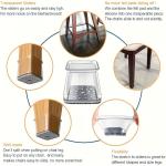 16/32PCS Chair Leg Floor Protectors for Hardwood Floors, Thick Silicone Rubber Covers, Scratch-Resistant & Noise Reducing