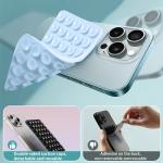 Silicone Suction Cup Phone Holde Multifunctional Fixed Anti-slip Mobile Fixture Double Sided Detachable Phone Rubber Sucker Pad