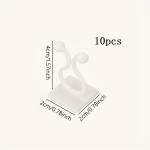 10pcs-Home Garden Plant Climbing Wall Fixture Clips Rattan Vine Fixer Self-Adhesive Plant Climbing Wall Fixed Buckle Hook