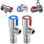 Stainless Steel Hot Cold Inlet Valve Toilet Filling Angle Valves Sink Basin Water Heater Faucet for Kitchen Bathroom Accessories