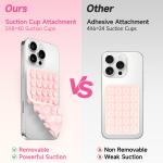 Silicone Suction Cup Phone Holde Multifunctional Fixed Anti-slip Mobile Fixture Double Sided Detachable Phone Rubber Sucker Pad