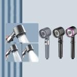 Four modes shower filter head massage showerhead replete for shower knobs bathroom accessories heads showers parts fixture home