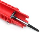 Three head red Sink wrench 8-in-1 screw removing water heater water pipe socket wrench hand tool set