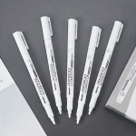 3/6pcs Waterproof White Marker Pen for Tire Painting, Fabric, Wood, and Leather - Permanent Alcohol Paint Graffiti Pen with Oily