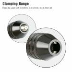 Mini Keyless Drill Chuck 0.3-8mm Self-Tighten Electric Drill Bits Collet Fixture Tools 1/4" Hex Shank Quick Change Converter