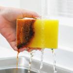 Highly absorbent double-sided sponge magic cleaning pot rust sponge cleaning brush kitchen grease cleaning tool