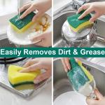 Highly absorbent double-sided sponge magic cleaning pot rust sponge cleaning brush kitchen grease cleaning tool
