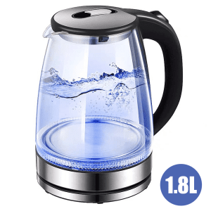 220V 1.8L Electric Kettle Glass Tea Kettle Water Boiler Home Kitchen water heater,Dry Boiling Protection