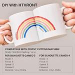 HTVRONT Brillant Vinyl Roll for Cricut 30.5cm x 4.6m