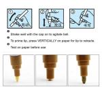 1/2pcs Mirror Marker Pen DIY Reflective Paint Pens Mirror Markers Chrome Gold SILVER Marker Signature Car Styling Art Craftwork