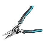 DURATECH 8.5-Inch Needle Nose Pliers, Compound High-Leverage Long Nose Pliers with Wire Cutter, CR-V Steel, Dual Pivot Design, Anti-Slip TPR Grip for Electrical, Repair, Wire Bending